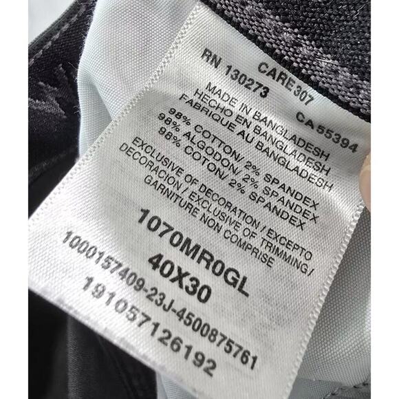 Wrangler Pants Mens 40 X 30 Camo Black Gray Cargo Straight Leg Regular Taper - Picture 4 of 13